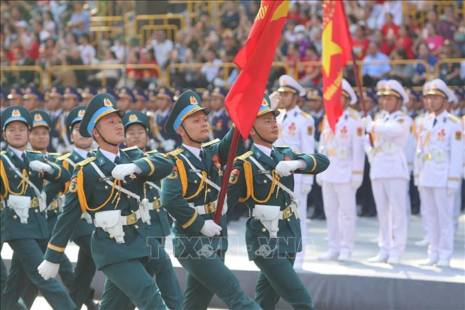 Các khối của Lực lượng Quân đội nhân dân Việt Nam tham gia Tổng duyệt. Ảnh: Thanh Vũ-TTXVN