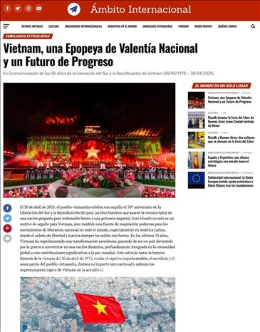 Truyền thông Mỹ Latinh khẳng định chiến thắng 30/4 không chỉ là niềm tự hào của Việt Nam mà còn trở thành nguồn cảm hứng mạnh mẽ cho các phong trào giải phóng dân tộc trên toàn thế giới, đặc biệt tại Mỹ Latinh. Ảnh: Mai Phương - Pv TTXVN tại Cuba
