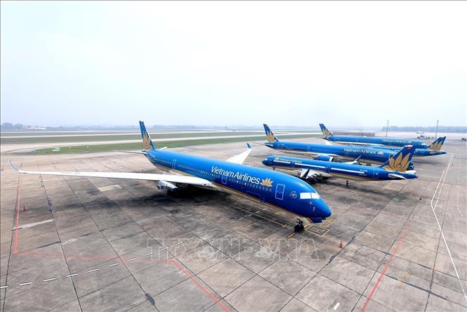 Các máy bay đến thời điểm kiểm tra định kỳ nhằm đảm bảo an toàn cho các chuyến bay. Ảnh: Tuấn Anh - TTXVN