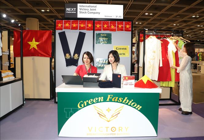 Gian trưng bày của doanh nghiệp Việt Nam. Ảnh: Xuân Vịnh - PV TTXVN tại Hong Kong (Trung Quốc)