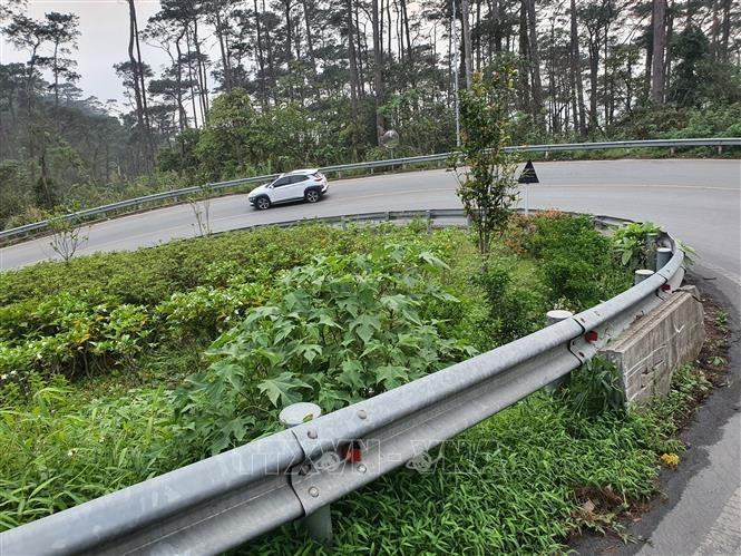Tuyến đường lên Khu du lịch Tam Đảo, huyện Tam Đảo dài 13-14 km, có nhiều đèo, khúc 