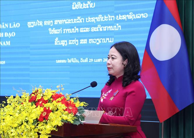 Phó Chủ tịch nước Võ Thị Ánh Xuân phát biểu. Ảnh: Lâm Khánh - TTXVN