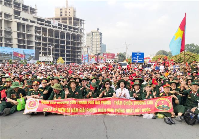 War veterans from the northern city of Hai Phong attend the celebration. VNA Photo