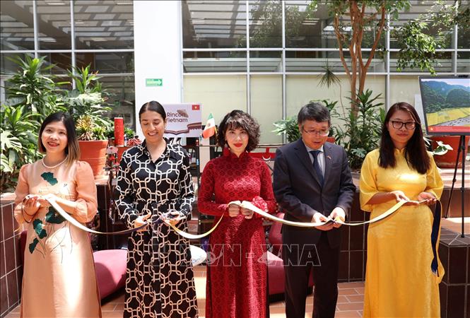 A “Vietnam Corner” and a photo exhibition are inaugurated at the UNAM’s library. VNA Photo