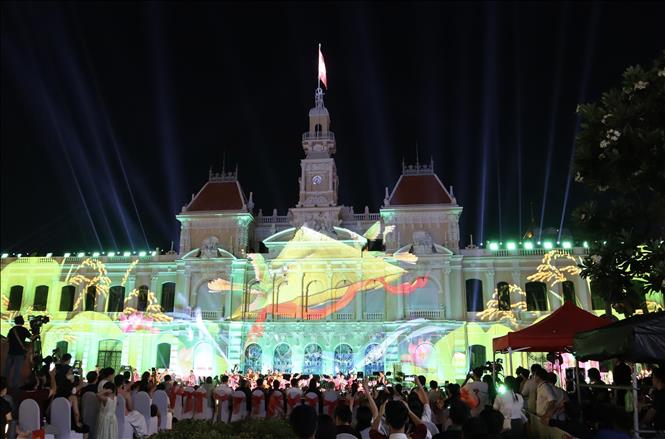 Trình chiếu 3D Mapping tại chương trình 