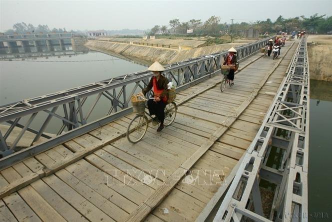 Cầu Mường Thanh ngày hôm nay được lưu giữ thành một di tích lịch sử. Ảnh: Huy Hùng – TTXVN