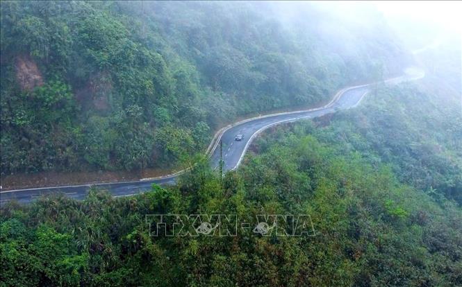 Đèo Lũng Lô huyền thoại được biết đến là nơi “anh hò chị hát” trong chiến dịch Điện Biên Phủ chấn động địa cầu. Ảnh: Tuấn Anh -TTXVN
