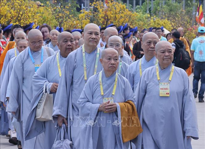 Các đại biểu dự khai mạc Đại lễ Phật đản Liên hợp quốc lần thứ 20 - Vesak 2025. Ảnh: Lâm Khánh – TTXVN