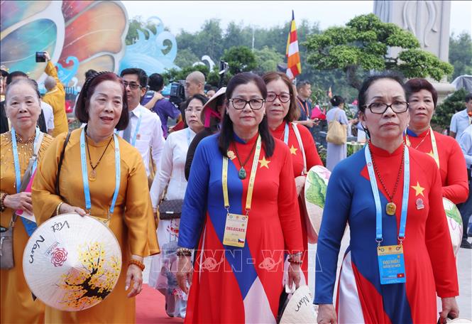 Các đại biểu dự khai mạc Đại lễ Phật đản Liên hợp quốc lần thứ 20 - Vesak 2025. Ảnh: Lâm Khánh – TTXVN