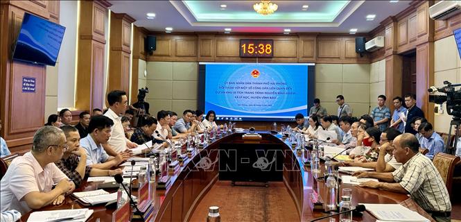 Quang cảnh buổi làm việc.  Ảnh: Minh Huệ-TTXVN