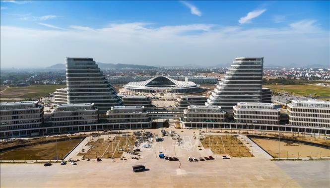 Trung tâm hành chính mới thành phố Hải Phòng. Ảnh: TTXVN phát