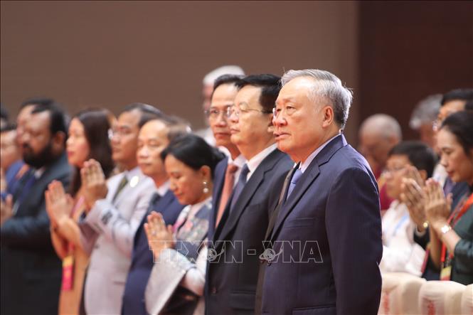 Phó Thủ tướng thường trực Chính phủ Nguyễn Hoà Bình dự lễ bế mạc Đại lễ Phật đản Liên hợp quốc lần thứ 20 - Vesak  2025. Ảnh: Thanh Vũ-TTXVN