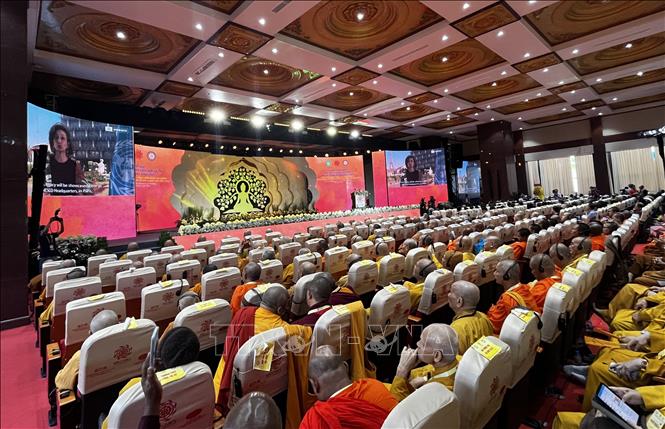 Quang cảnh lễ bế mạc Đại lễ Phật đản Liên hợp quốc lần thứ 20-Vesak 2025. Ảnh: Thanh Vũ-TTXVN