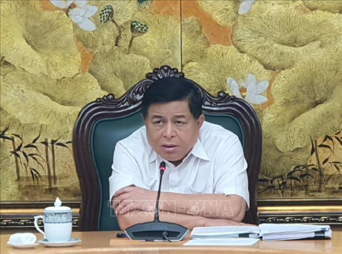 Phó Thủ tướng Nguyễn Chí Dũng phát biểu chỉ đạo. Ảnh: Chu Thanh Vân - TTXVN 