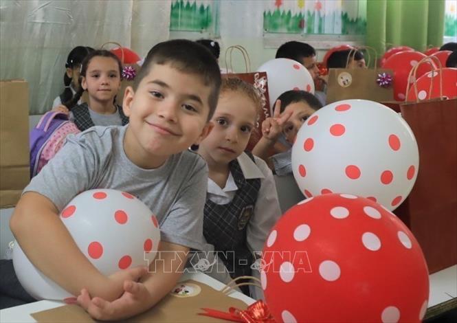 (Tư liệu) Học sinh tại một trường học ở Beit Hanina, Đông Jerusalem. Ảnh: THX/TTXVN