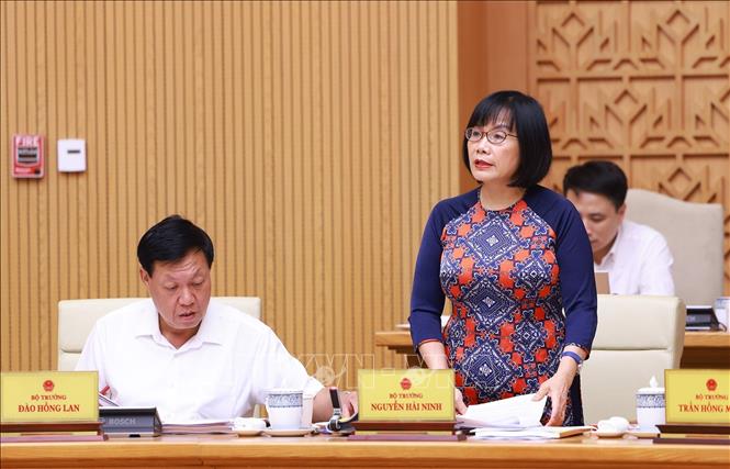 Thứ trưởng Bộ Tư pháp Đặng Hoàng Oanh phát biểu. Ảnh: Dương Giang-TTXVN
