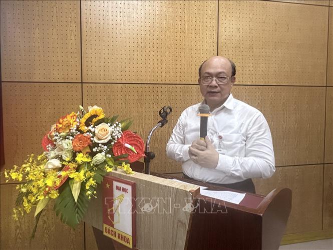 Phó Giáo sư, Tiến sỹ Huỳnh Quyết Thắng, Giám đốc Đại học Bách Khoa Hà Nội nhấn mạnh Đại học Bách Khoa Hà Nội sẽ tạo những điều kiện tốt nhất để phát huy thế mạnh của các cơ sở nghiên cứu, giảng dạy trong đào tạo nguồn nhân lực chất lượng cao. Diệu Thúy- TTXVN