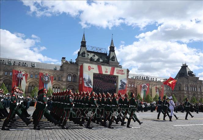 The Vietnamese troop joins in the parade, VNA Photo: Thống Nhất