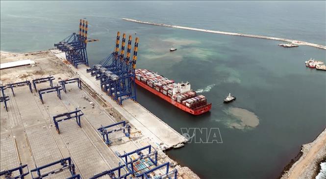 Cảng hàng hóa ở Thiruvananthapuram, Ấn Độ. Ảnh: ANI/TTXVN