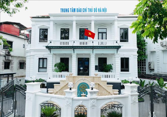 Toàn cảnh tòa nhà Trung tâm Báo chí Thủ đô Hà Nội. Ảnh: TTXVN phát