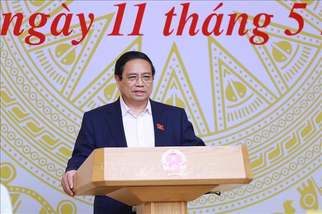 Thủ tướng Phạm Minh Chính phát biểu chỉ đạo. Ảnh: Dương Giang-TTXVN
