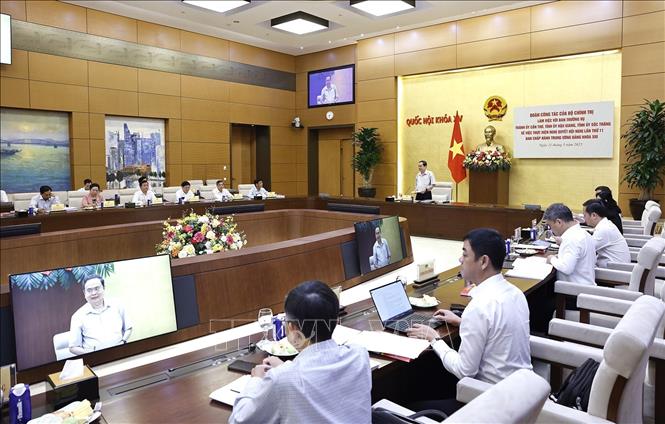 Chủ tịch Quốc hội Trần Thanh Mẫn phát biểu. Ảnh: Doãn Tấn - TTXVN