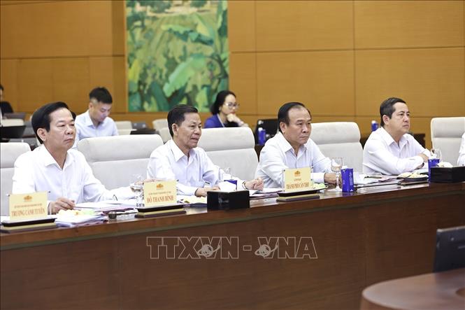 Đại biểu dự cuộc làm việc. Ảnh: Doãn Tấn - TTXVN