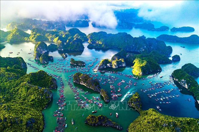  Quần đảo Cát Bà được UNESCO công nhận là khu Dự trữ sinh quyển thế giới (năm 2004); được Thủ tướng Chính phủ công nhận là Di tích Quốc gia đặc biệt (năm 2013). Ảnh: TTXVN