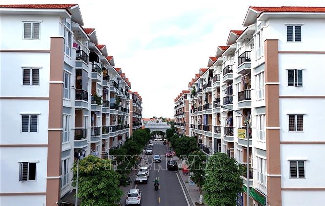 Hải Phòng là một trong những địa phương đi đầu trong cả nước việc xây dựng nhà ở xã hội (NOXH) nhà cho người có thu nhập thấp. Ảnh: Tuấn Anh - TTXVN