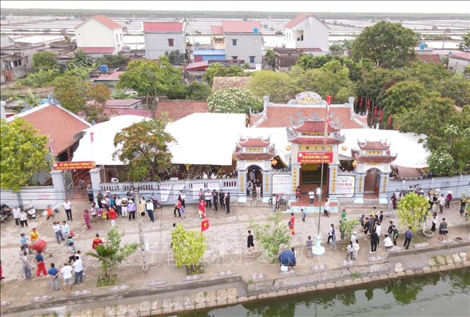 Phủ thờ Bà Chúa Muối, tại xã Thụy Hải, huyện Thái Thụy. Ảnh: Vũ Quang - TTXVN