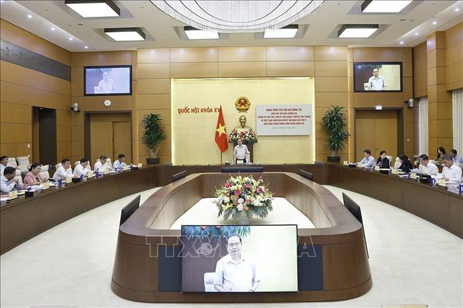 A view of the working session. VNA Photo: Doãn Tấn