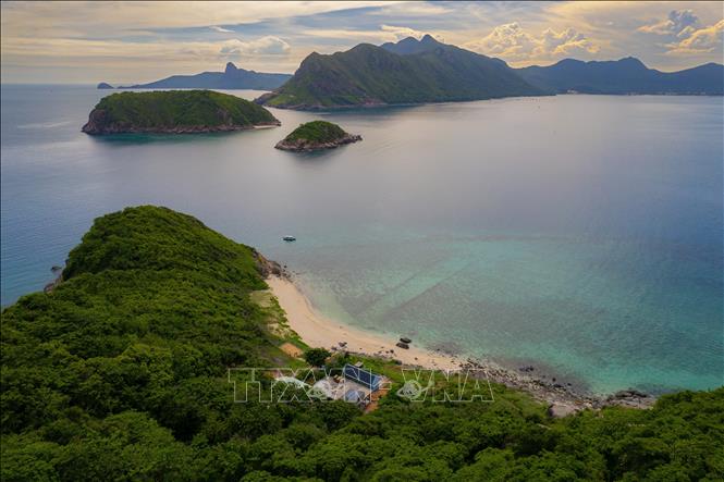 An aerial view of Con Dao island. VNA Photo/Photo by courtesy