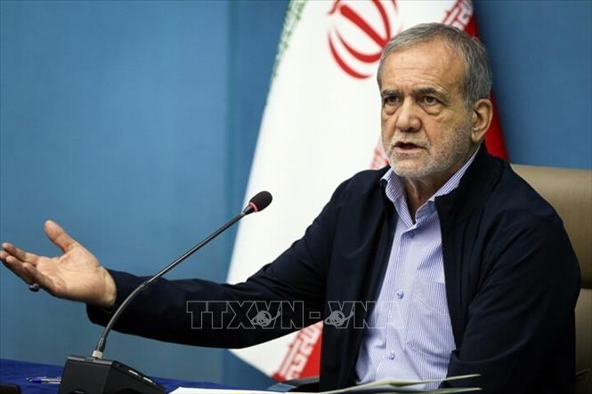 Tổng thống Iran Masoud Pezeshkian. Ảnh: IRNA/TTXVN
