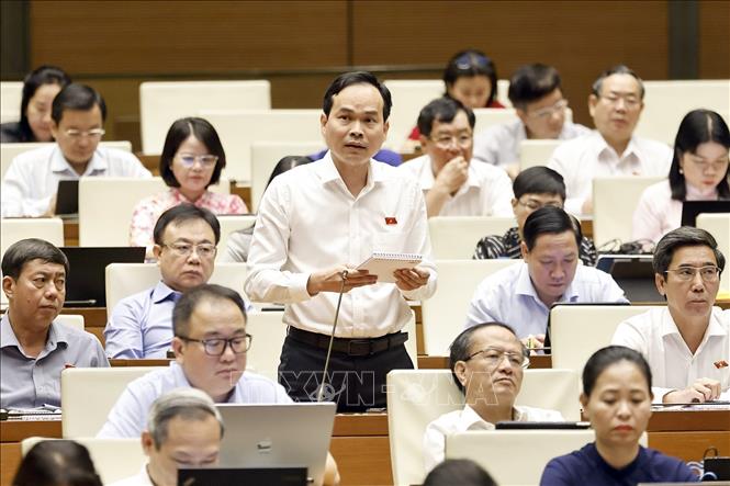 Đại biểu Quốc hội thành phố Đà Nẵng Nguyễn Duy Minh phát biểu. Ảnh: Doãn Tấn - TTXVN