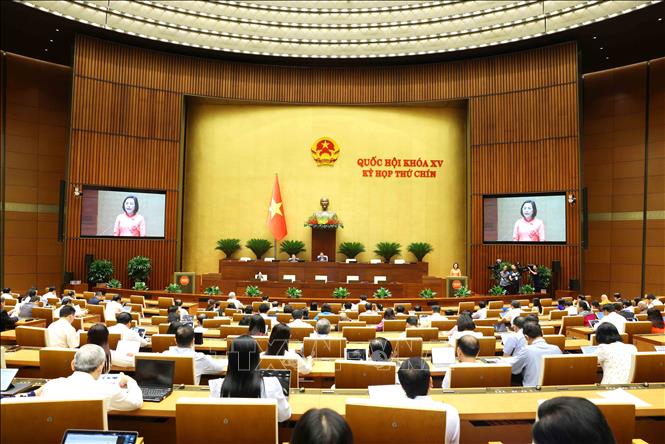 Toàn cảnh phiên họp sáng 12/5. Ảnh: Phương Hoa - TTXVN