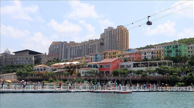 A corner of a modern urban area in the south of Phu Quoc city. VNA Photo: Lê Huy Hải