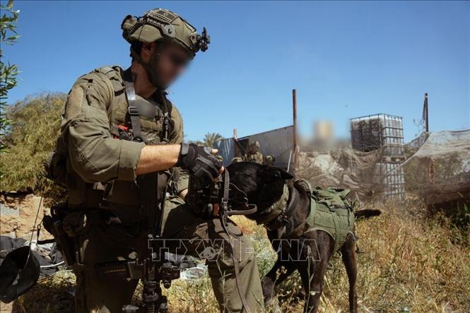 Binh sĩ Israel trong chiến dịch quân sự ở miền Nam Dải Gaza ngày 6/5/2025. Ảnh: THX/TTXVN