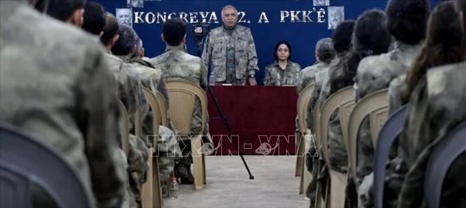 Nhóm vũ trang mang tên đảng Công nhân người Kurd (PKK) tuyên bố sẽ tự giải thể và giải giáp sau hội nghị ngày 12/5/2025. Ảnh: IRNA/TTXVN