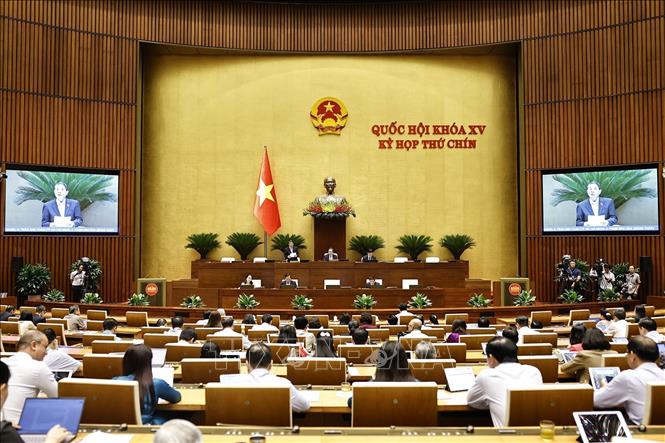 Phó Chủ tịch Quốc hội Nguyễn Đức Hải phát biểu. Ảnh: Doãn Tấn - TTXVN