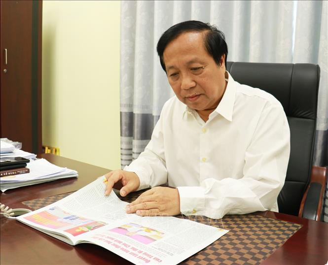 Nhà báo Hoàng Ngọc Sỹ, Phó Chủ tịch Thường trực Hội Nhà báo tỉnh Quảng Trị. Ảnh: Nguyên Lý-TTXVN