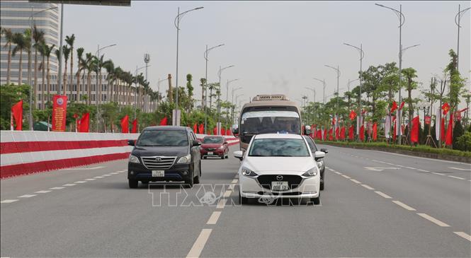 Tuyến đường Đỗ Mười đi khu chính trị - hành chính mới của Hải Phòng. Ảnh: Minh Thu - TTXVN