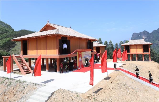 Khánh thành Di tích lịch sử làng Khuôn Khát, xã Vũ Lễ, huyện Bắc Sơn, tỉnh Lạng Sơn. Ảnh: Anh Tuấn – TTXVN