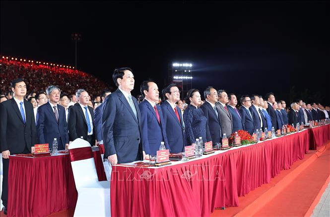 Chủ tịch nước Lương Cường dự Lễ kỷ niệm 70 năm Ngày giải phóng Hải Phòng (13/5/1955 - 13/5/2025). Ảnh: Lâm Khánh – TTXVN