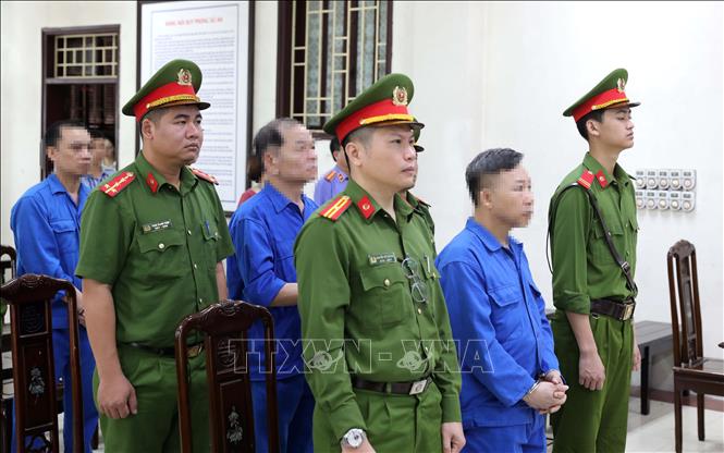 Các bị cáo tại phiên tòa. Ảnh: Thế Duyệt – TTXVN