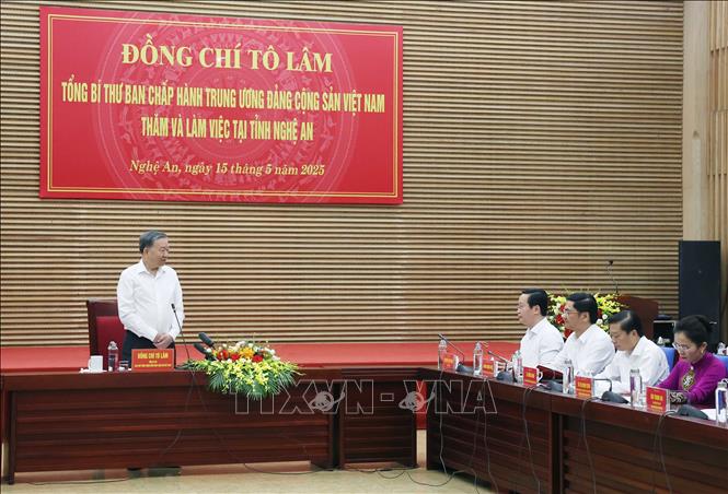 Tổng Bí thư Tô Lâm phát biểu. Ảnh: Thống Nhất – TTXVN