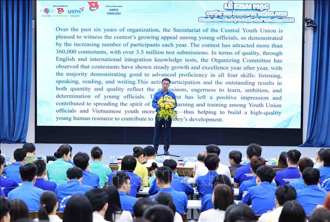 Quang cảnh khai mạc cuộc thi. Ảnh: Minh Đức – TTXVN