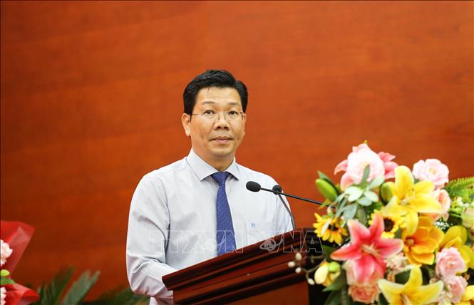 Bí thư Tỉnh ủy, Chủ tịch HĐND tỉnh Tây Ninh Nguyễn Mạnh Hùng phát biểu. Ảnh: Giang Phương - TTXVN