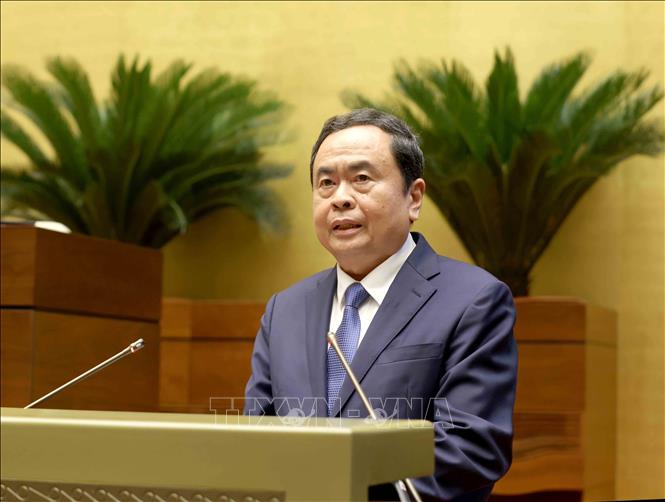 Chủ tịch Quốc hội Trần Thanh Mẫn trình bày chuyên đề 