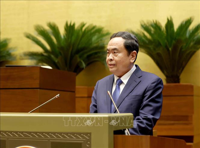 Chủ tịch Quốc hội Trần Thanh Mẫn trình bày chuyên đề 