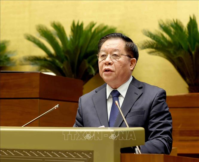 Đồng chí Nguyễn Trọng Nghĩa, Uỷ viên Bộ Chính trị, Bí thư Trung ương Đảng, Trưởng Ban Tuyên giáo và Dân vận Trung ương phát biểu tiếp thu ý kiến chỉ đạo của Tổng Bí thư Tô Lâm. Ảnh: Phương Hoa - TTXVN